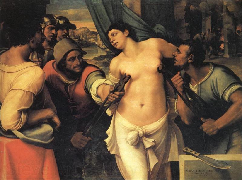 Sebastiano del Piombo The Martyrdom of St.Agatha Spain oil painting art